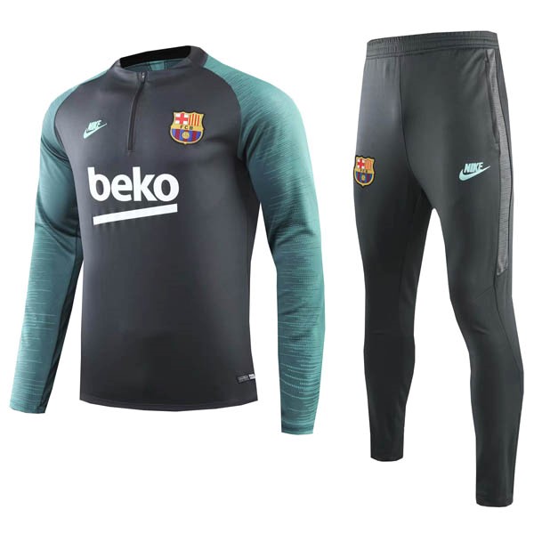 Chandal Del Barcelona 2019-2020 Negro Verde Gris